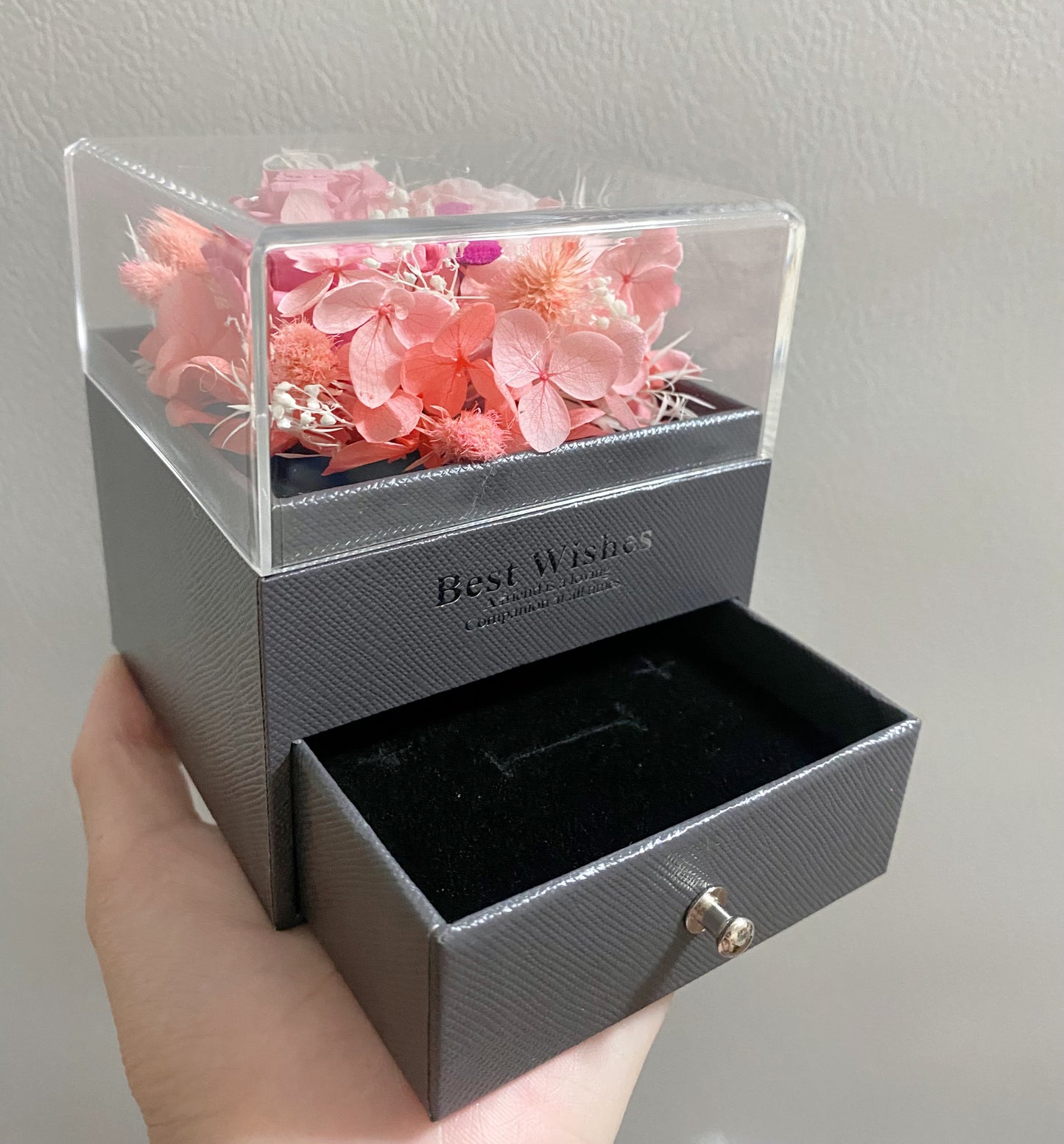 Preserved Flower Jewelry Box