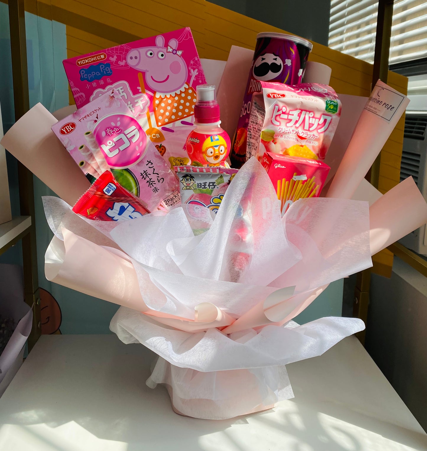 snack bouquet尽量找同色系零食随机购买