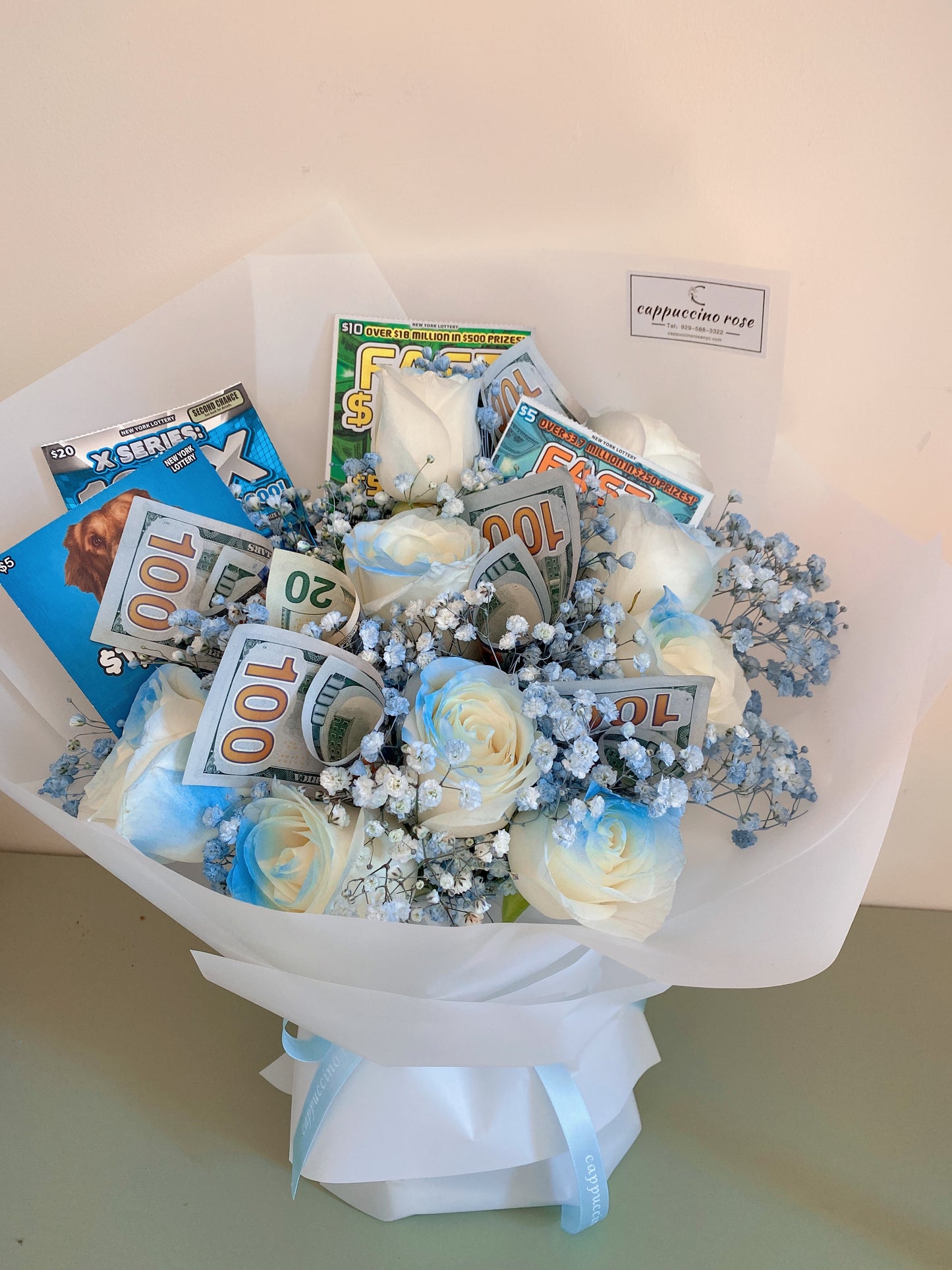 special design bouquet标价不包括彩票和钱