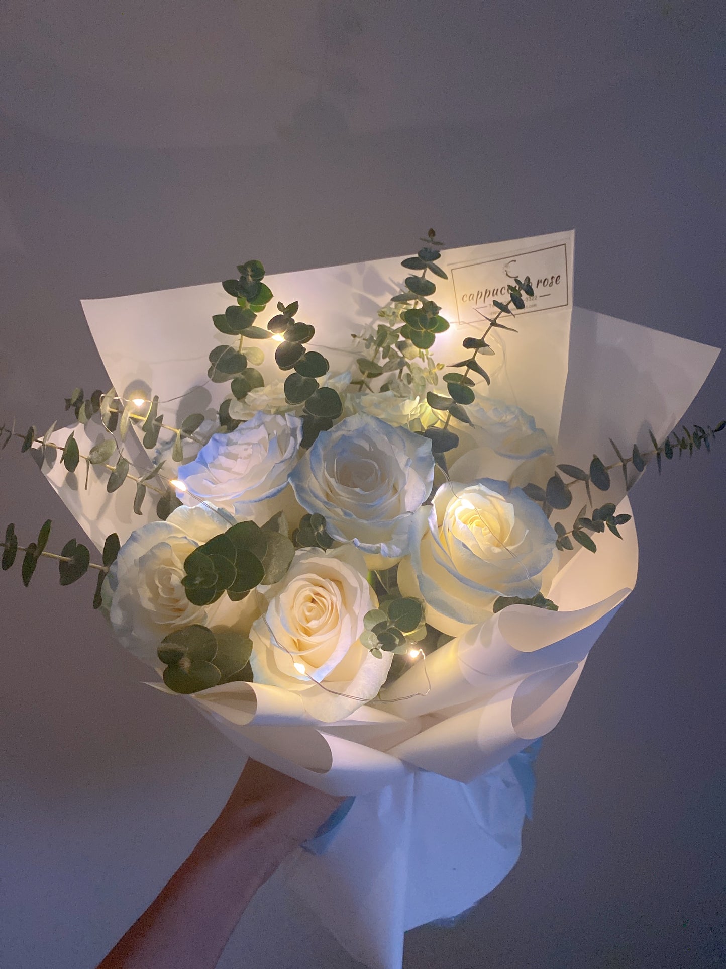 Baby blue rose