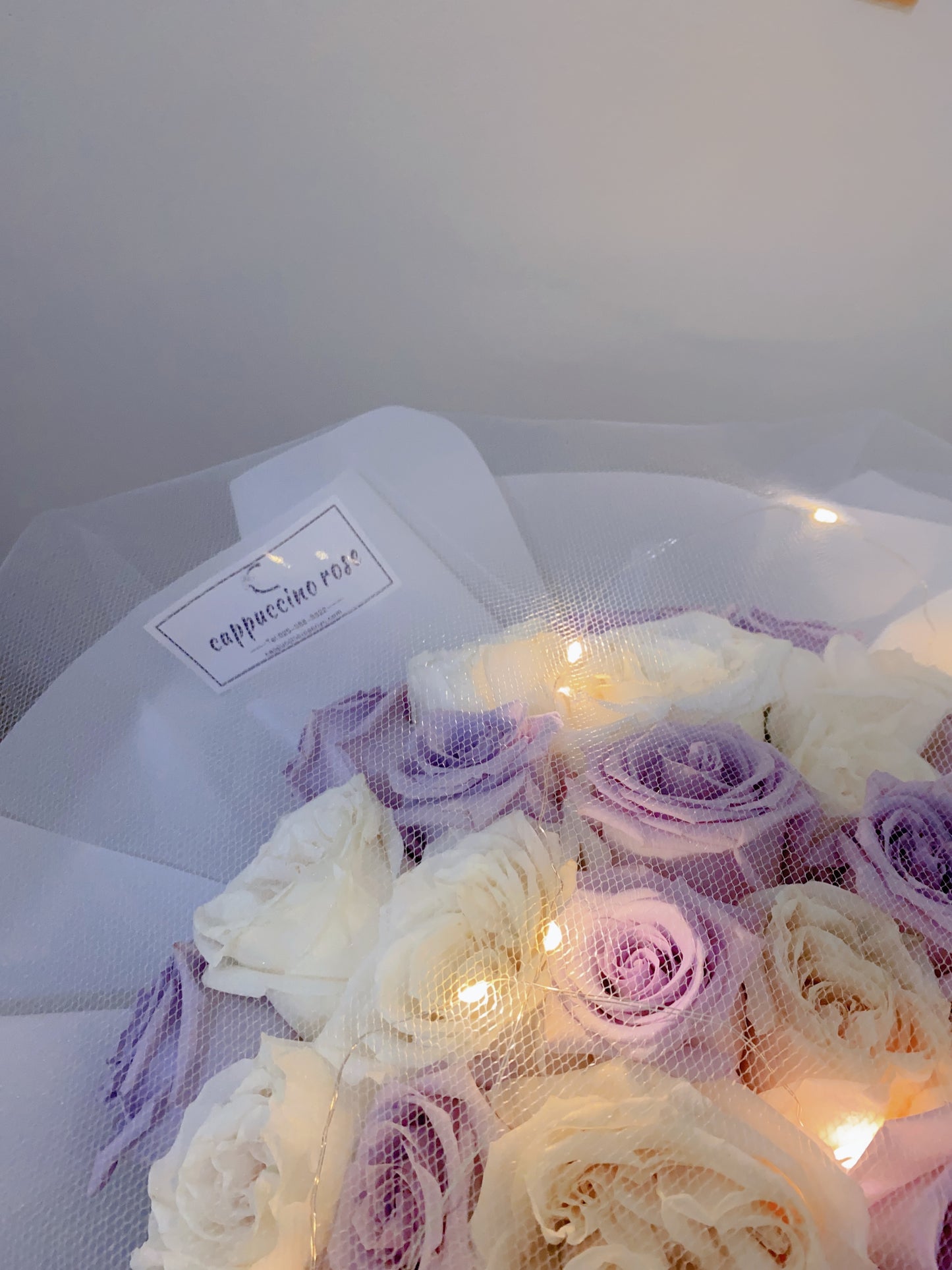 purple Rose &white rose