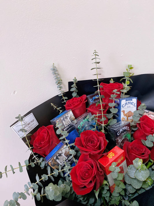 Special design bouquet标价不包括烟