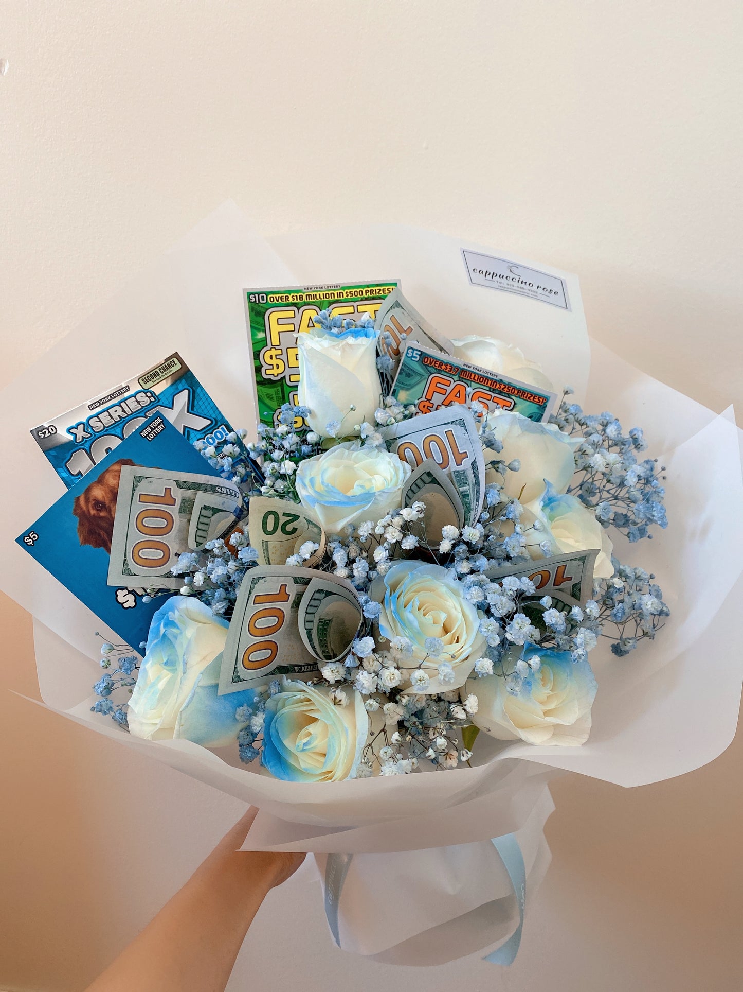 special design bouquet标价不包括彩票和钱
