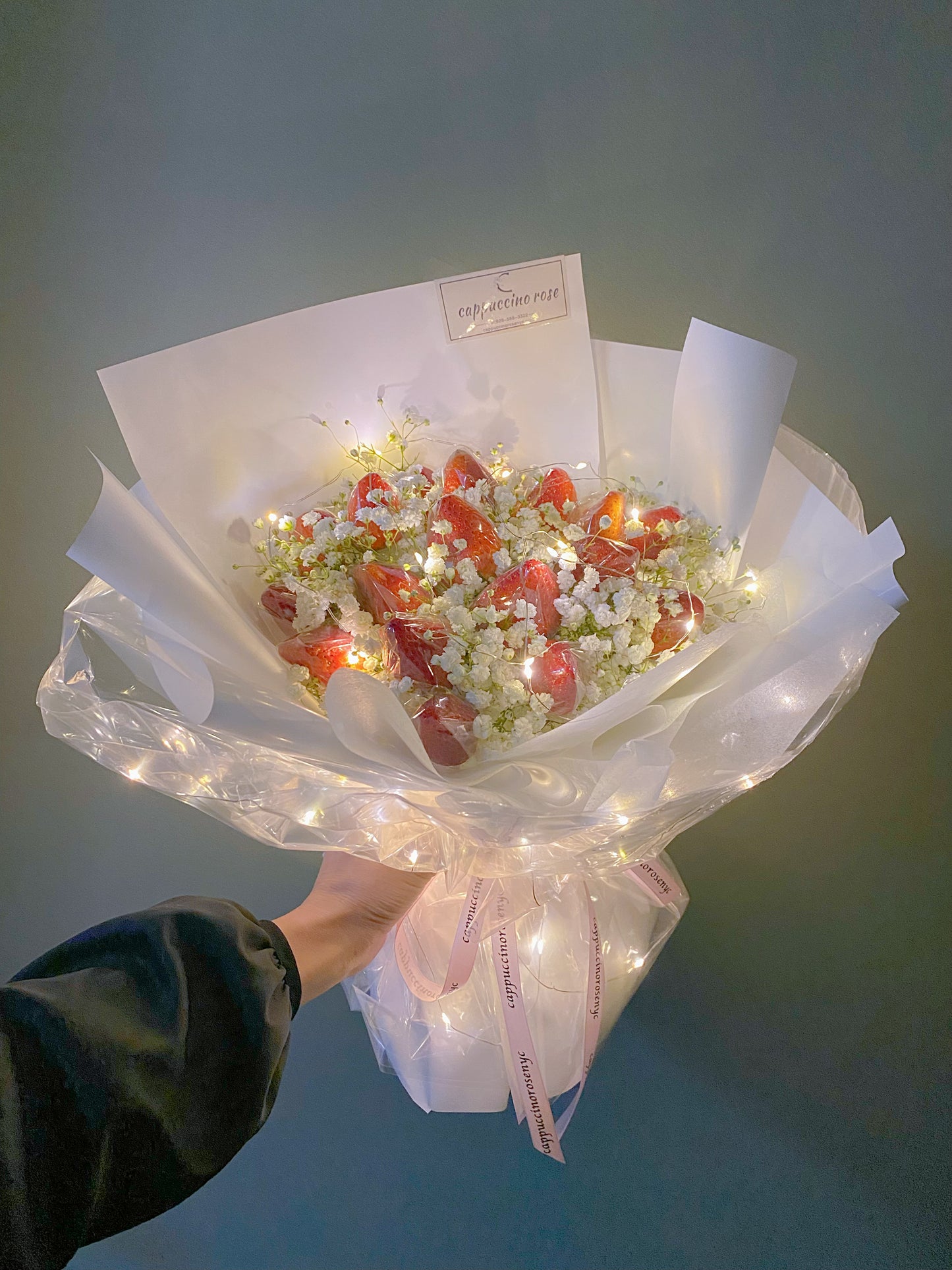 Strawberry with baby’s breath