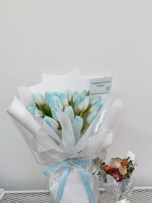 Ice blue tulip