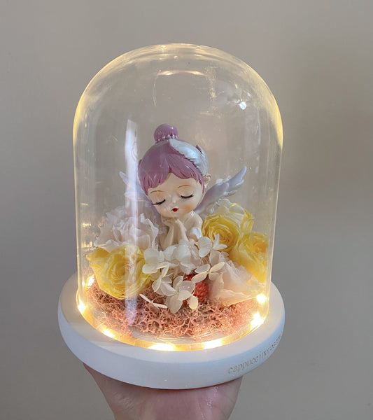 Preserved flower glass ball